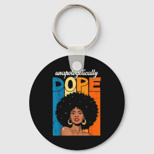 Porte-clés Fièrement Histoire Noire Afro Mélanine Fille W