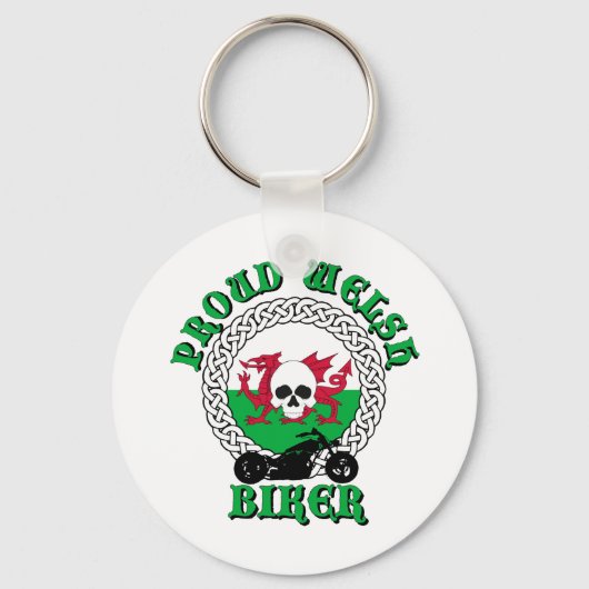 Porte-clés Fiers Welsh Biker (Recto)