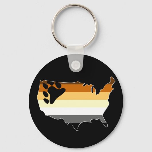 Porte-clés Fierté à l'ours des États-Unis (Recto)