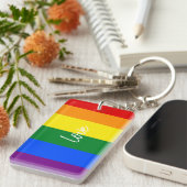 Porte-clés Fierté arc-en-ciel (Devant droit)