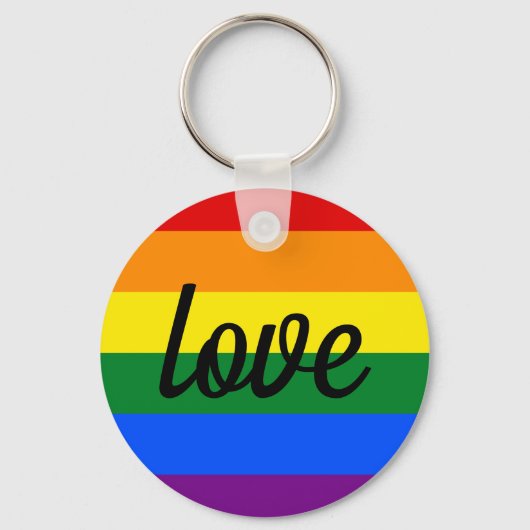 Porte-clés Fierté arc-en-ciel (Recto)