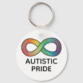 Porte-clés Fierté autistique Neurodiversité Acceptation (Verso)