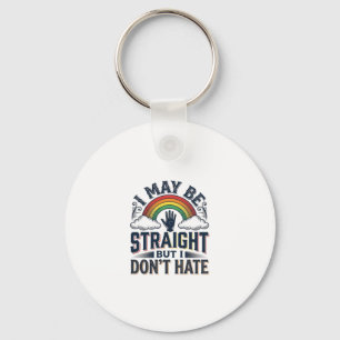Porte-clés Fierté d'allié straight Design vectoriel vintage a