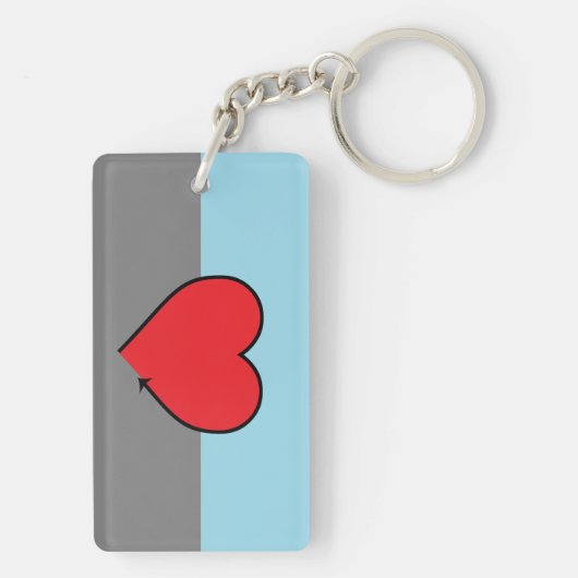 Porte-clés Fierté d'Autosexual (Dos)