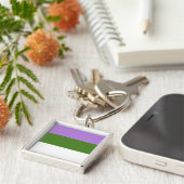 PORTE-CLÉS FIERTÉ DE GENDERQUEER (Côté)