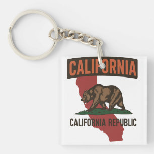 Porte-clés Fierté de l'état de la République de Californie