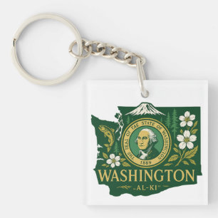 Porte-clés fierté de l'État de Washington
