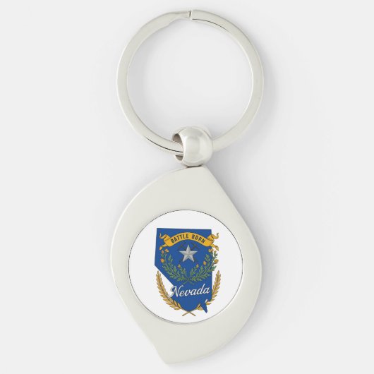 Porte-clés Fierté de l'état du Nevada (Devant)