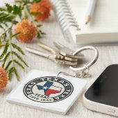Porte-clés fierté de l'État du Texas (Devant Droit)