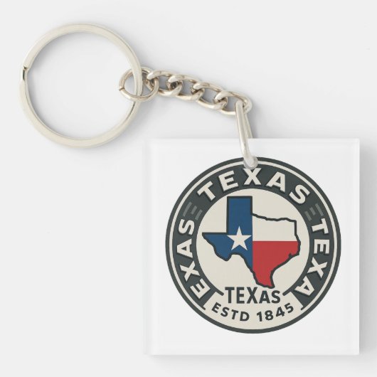 Porte-clés fierté de l'État du Texas (Devant)