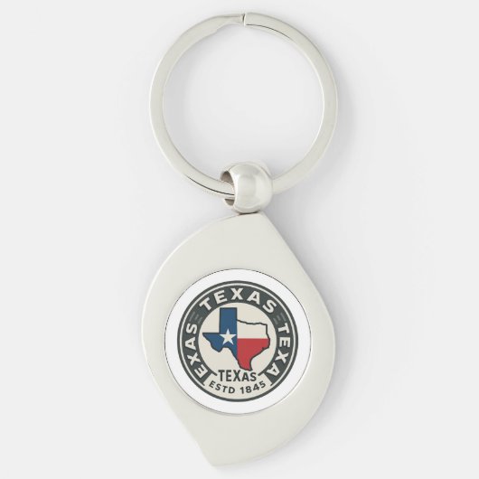 Porte-clés fierté de l'État du Texas (Devant)