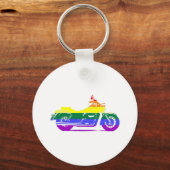 Porte-clés Fierté de moto GLBT (Recto)
