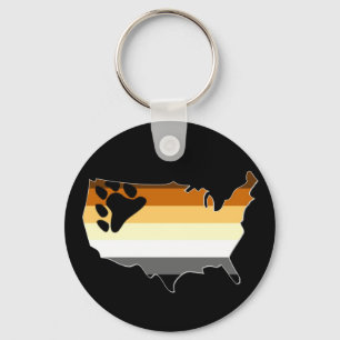 Porte-clés Fierté d'ours des USA