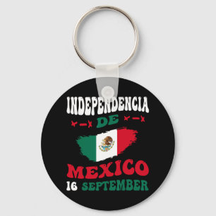 Porte-clés Fierté du drapeau mexicain Fête de l'Indépendance 