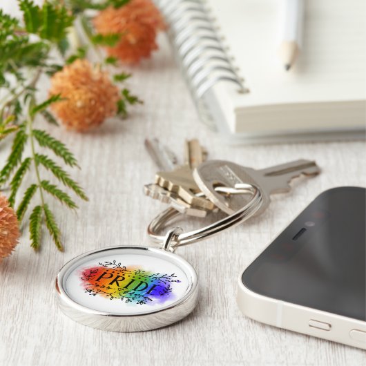 Porte-clés Fierté en aquarelle (Côté)