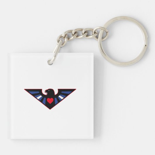 Porte-clés Fierté en cuir d'Eagle (Dos)