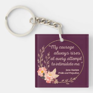 Porte-clés Fierté et préjugés Citation I - Style mignon