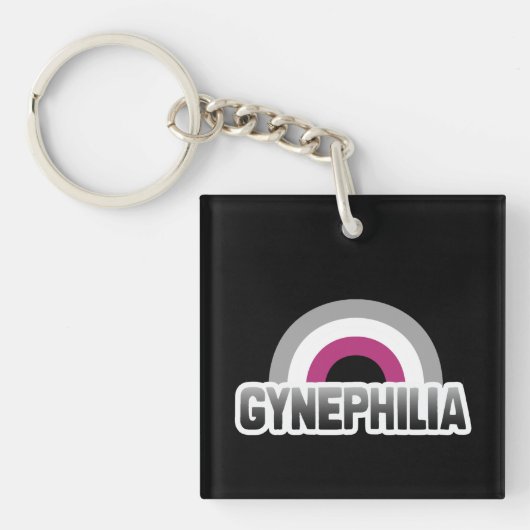 Porte-clés Fierté gynéphile (Devant)