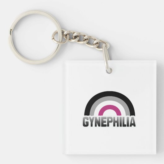 Porte-clés Fierté gynéphile (Devant)