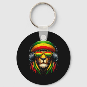 Porte-clés Fierté Jamaïcaine Rasta Reggae Lion Avec Titre De