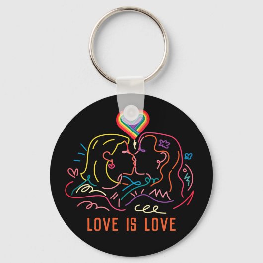 Porte-clés Fierté lesbienne LGBT (Recto)