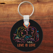 Porte-clés Fierté lesbienne LGBT (Recto)