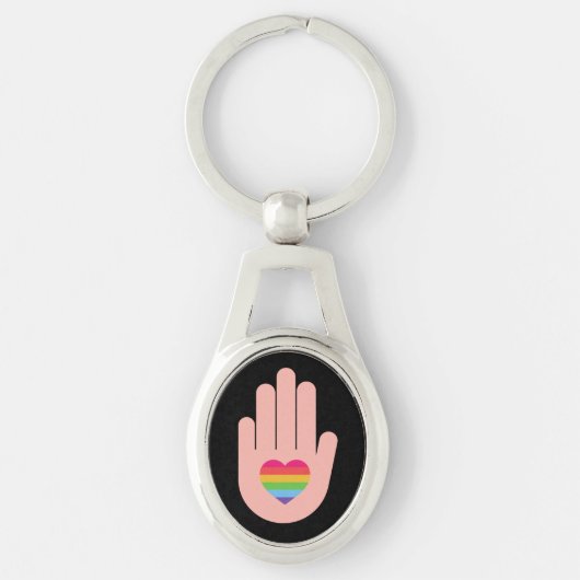 Porte-clés Fierté lgbtq queer love. (Devant)