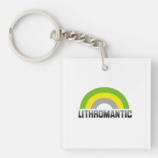 Porte-clés Fierté lithromantique (Devant)