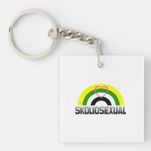 Porte-clés Fierté skoliosexuelle