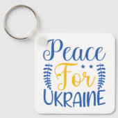 Porte-clés Fierté ukrainienne bleue et jaune (Recto)