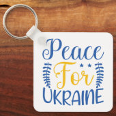 Porte-clés Fierté ukrainienne bleue et jaune (Recto)