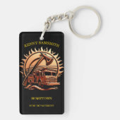 Porte-clés Fiery Valor Intricablement Héroïque Conception De (Dos)