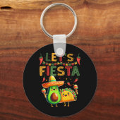 Porte-clés Fiesta Avocado Et Tacos Cinco De Mayo (Recto)