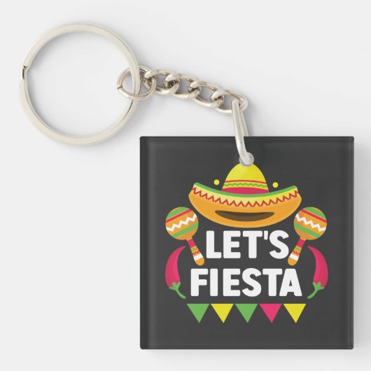 Porte-clés Fiesta Cinco De Mayo, d'inspiration mexicaine (Devant)