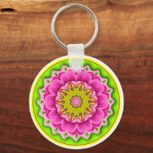Porte-clés Fiesta Flower Round (Recto)
