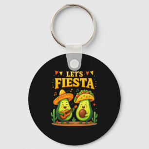 Porte-clés Fiesta Mexicaine Cinco De Mayo Avocado Tacos D