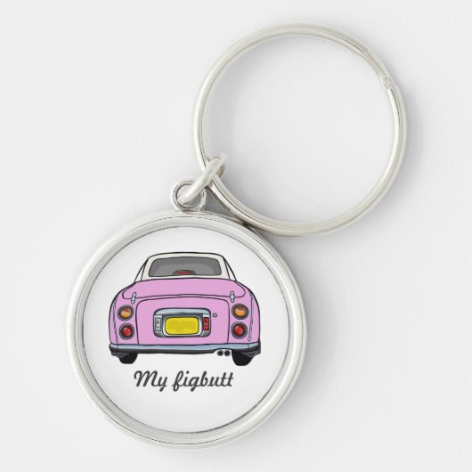 Porte-clés Figarations Funny Pink Figaro Nom du conducteur de (Devant)