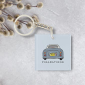 Porte-clés Figarations Lapis Grey Figaro Voiture Monogramme