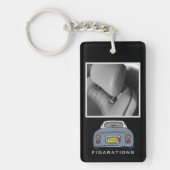 Porte-clés Figarations Lapis Gris Figaro Photo Monogramme (Devant)