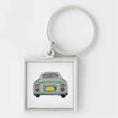 Porte-clés Figarations Mignon Vert Émeraude Figaro Voiture (Devant)