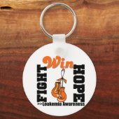 Porte-clés Fight Hope Win - Leukemia (Recto)
