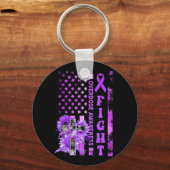 Porte-clés Fight USA Flag Sunflower Christian Overdose Award (Verso)