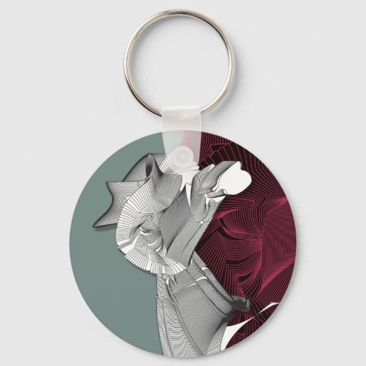 Porte-clés Figure Art numérique (Recto)