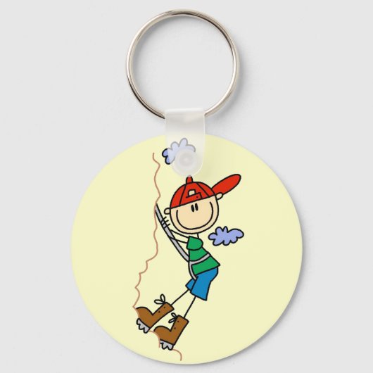 Porte-clés Figure Bâton Escalade Rocailleuse (Recto)