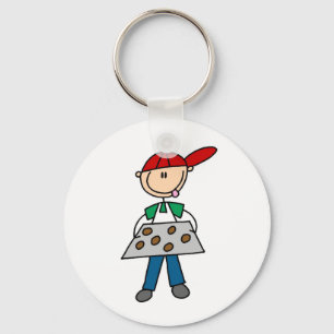 Porte-clés Figure Bâtonnet Cuisinant des Cookies