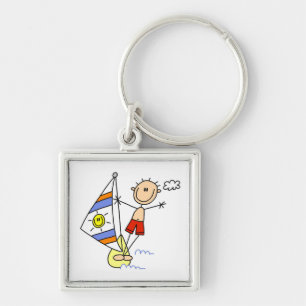 Porte-clés Figure de bâton de parachute