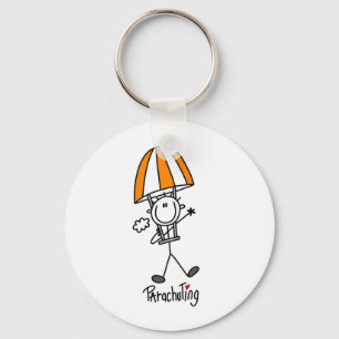 Porte-clés Figure de bâton de parachutisme