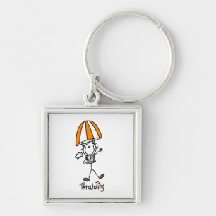 Porte-clés Figure de bâton de parachutisme