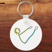 Porte-clés Figure de bâton de Pilates (Verso)