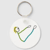 Porte-clés Figure de bâton de Pilates (Verso)
